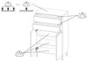 Lomadox Badkommode SALO-01, kaschmir Front matt 60 cm breit Metallfüße modern Bild 5