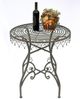 DanDiBo Bistrotisch Antik Rund Klapptisch Malega 12184 Bistro Tisch Gartentisch Metall Eisentisch Balkontisch Vintage Bild 3