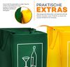TRESKO® 3er Set Recycling Müll Sortiertaschen Mülltrennsystem Abfalltrennsystem Bild 3