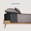 Schiesser 'Flexi' Spannbettlaken mit Gummizug, Jersey / Elasthan, Schwarz, 160x220cm Bild 4