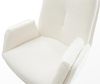 Barstuhl Clea-Flex Bouclé Soft Beige Kufengestell Edelstahl Silberfarben Bild 5
