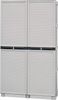 Dmora - Namur Outdoor-Garderobe, Mehrzweckschrank, Wäscheschrank, Outdoor-Schrank, 100 % Made in Italy, Hellgrau, 100 x 39 x 172 cm Bild 4