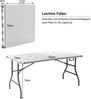 COSTWAY Klapptisch Campingtisch Falttisch Gartentisch Koffertisch Biertisch Esstisch Balkontisch Tisch klappbar M Bild 3