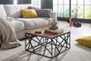 Wohnling Couchtisch BAKAL 60 x 35 x 60 cm Sheesham Massivholz / Metall Sofatisch Bild 4