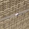 Melko Balkonset Polyrattan Balkonmöbel-Set 3-teilig, grau mit Auflagen, (Balkonmöbel-Set, 3-teiliges Balkonset für 2 Personen), platzsparendes Garten-Sitzgruppe mit Polyrattan-Geflecht und Auflagen Bild 5