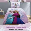 Kinderbettwäsche für Mädchen Disney Frozen Die Eiskönigin 135x200 cm 80x80 cm (2-tlg. ) Pink Mountain Rosa aus 100% Baumwolle Bild 3