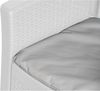 Dmora - Outdoor-Stuhl Como, Gartensitz, Outdoor-Sessel mit Rattan-Effekt, 100% Made in Italy, 59x57h85 cm, Weiß Bild 4