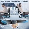 CLOUVOU ProSeat, ergonomischer Bürostuhl, thermoregulative Materialien, 4D-Armlehnen, 3D-Kopfstütze, BladeWheels, Anthrazit Bild 3