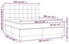 vidaXL Boxspringbett mit Matratze Schwarz 160x200 cm Stoff, Härtegrad: H2 [3142347] Bild 3