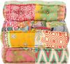 vidaXL Pouf Modular Sitzpouf Sitzpuff Sitzhocker Bodenkissen Sitzkissen Ottomane Hocker Chaiselongue Patchwork Sitzmöbel Stoff 60 x 70 x 51 cm Bild 5