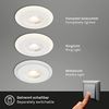 Di-Ka LED Einbauleuchte Skill 3er Set weiß Ø 8,4 cm 4,9W, warmweiß Bild 3