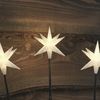 Lights4fun LED-Stern für außen 3er Set 50cm LED Adventstern Stableuchten, LED fest integriert Bild 2