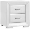 Vente-unique - CAPITOLE Bedside table Kunstleder Weiß - B 43 cm x H 54,5 cm x L 51,5 cm Bild 4