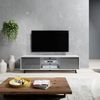 Selsey TV-Lowboard, Weiß/Grau, 140 x 40,5 x 31,3 Bild 2