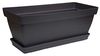 Poétic Untersetzer ROMEO, (B)370 mm, schwarz-violett Maße: (B)370 x (T)150 x (H)30 mm, für Blumenkasten ROMEO 400 mm, aus 100% recyceltem Kunststoff (SJRO40NV) Bild 2