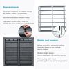 Intirilife Stoffschrank (1-St) Kleiderschrank Faltschrank Schuhschrank Campingschrank Aufbewahrung Bild 4