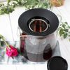 Teekanne 1,2L mit Edelstahl Sieb aus Borosilikatglas Teebereiter Glaskanne Bild 4