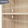 CASARIA® Bücherregal Holz Eiche 3 Fächer 115x60x28cm Standregal Küche Büroregal Bild 4
