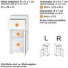 Bad Schrank ALTENA-19 in Asteiche Nb, B/H/T: ca. 37/79/31 cm Bild 5