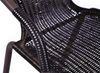 Nexos Trading Terrassenstuhl 4X Bistrostuhl Balkonstuhl Stapelstuhl Rattanstuhl– Poly-Rattan Stahlgestell –stapelbar, leicht zu reinigen–braun Bild 3