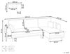 Eckschlafsofa 3-Sitzer KAARINA Stoff Weiß linksseitig Bild 3