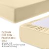 Utopia Bedding - 2er Set Spannbettlaken 90x200 cm - Beige - Gebürstete Mikrofaser Spannbetttuch - 35 cm Tiefe Tasche Bild 5