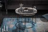 riess-ambiente Couchtisch ELEMENTS Ø65cm silber / schwarz (Set, 2-St), Wohnzimmer · Metall · rund · abnehmbare Tischplatte · Design Bild 3