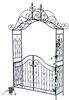 Rosenbogen mit Tor Pforte 131872 aus Metall Gartentor 282x160 cm Rankgerüst Bild 3