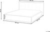 Bett mit Lattenrost Kunstleinen LESTRE 160 x 200 cm Taupe Bild 3