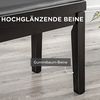 HOMCOM Klavierbank Höhenverstellbare Klavierbank mit Lederkissen (Pianobank, 1-St, Kunstleder Gummiholz), Schwarz 63 x 33 x 45-56 cm Bild 4