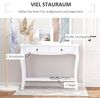 HOMCOM Konsolentisch Konsole Sideboard mit 2 Schubladen Holzfüße Flur Weiß 100 x 33 x 75 cm Bild 4