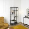 HOME DECO FACTORY - HD0085 – Regal Edison Glas Rauchgrau 80 x 30 x 180 cm Bild 2