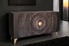 riess-ambiente Sideboard GOLDEN SUNSET 140cm schwarz/gold - Massivholz, 3D-Front, Soft-Close (Einzelartikel, 1 St), handgefertigt mit viel Stauraum – ideal für Wohnzimmer & Esszimmer Bild 2