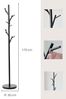 LOVE !T STORE !T – LOFT Serie – Stabiler Garderobenständer mit Haken – freistehende Garderobe aus Metall – modernes Design – 170 cm hoch – Schwarz - 676867, ø30x170 cm Bild 3