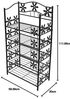 Regal Metall Bücherregal Schuhregal Standregal Genf ~ 5 Böden, Höhe 112cm Bild 3