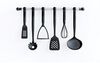 Brabantia Küchenhelfer Basic, Gemüselöffel, Kelle in Schwarz, 365201 Bild 2