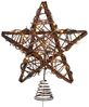 Lights4fun LED Stern LED Stern Weihnachtsbaumspitze Rattan Bild 4