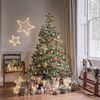 Lights4fun LED Stern LED Stern Weihnachtsbaumspitze Rattan Bild 3