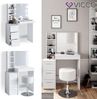 Schminktisch Meryl Weiß 80 cm mit Hocker Vicco Bild 2