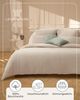 Laynenburg Bettwäsche Musselin aus 100% Baumwolle in 135x200 oder 155x220 cm, atmungsaktiv & bügelfrei – 3 lagig mit Reißverschluss & Haltebändern Bild 4
