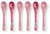 PiP Studio Besteck-Set Flower Festival Oriental Geschenkset Teelöffel dark pink 13cm, Porzellan, Giftset Teaspoons Oriental Flower Festival Dark Pink 13cm Bild 2