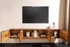 riess-ambiente TV-Board SCORPION 200cm braun Mangoholz - hängend, 3D-Schnitzereien, handmade (Einzelartikel, 1 St), massives Lowboard mit Stauraum, Magnetverschluss & Kabelöffnung Bild 4