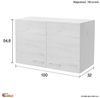Flex-Well Hängeschrank Kopenhagen (B x H x T) 100 x 54,8 x 32 cm Bild 2