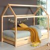 Vipack 'Dallas 2' Hausbett 90x200 cm Liegefläche inkl Bettschublade, natur Bild 2
