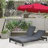 Outsunny Gartenliege Polyrattan Doppelliege, Polyrattan Doppelliege, 1 St, Polyrattan Doppelliege, Wasserdicht Bild 2
