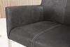riess-ambiente Freischwinger SAMSON vintage grau / silber (Einzelartikel, 1 St), Esszimmer · Microfaser · Edelstahl · mit Armlehne · Industrial Design Bild 5