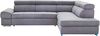Cavadore Ecksofa Brady mit Bettfunktion moderne Eckcouch mit verstellbaren Kopfstützen, Mikrofaser, grau, 270 x 79 x 215 cm Bild 2