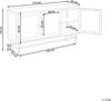 Sideboard mit LED-Beleuchtung NEWPORT Metall 115 cm 35 cm Weiß Bild 3