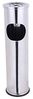 XL Standaschenbecher Windaschenbecher Mülleimer Outdoor Chrom Bild 3