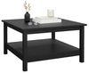 Dmora - Wohnzimmertisch Leonie, Niedriger Wohnzimmertisch, Kaffeeregal, Couchtisch für Sofa, 81x81 h45 cm, Schwarz Bild 3